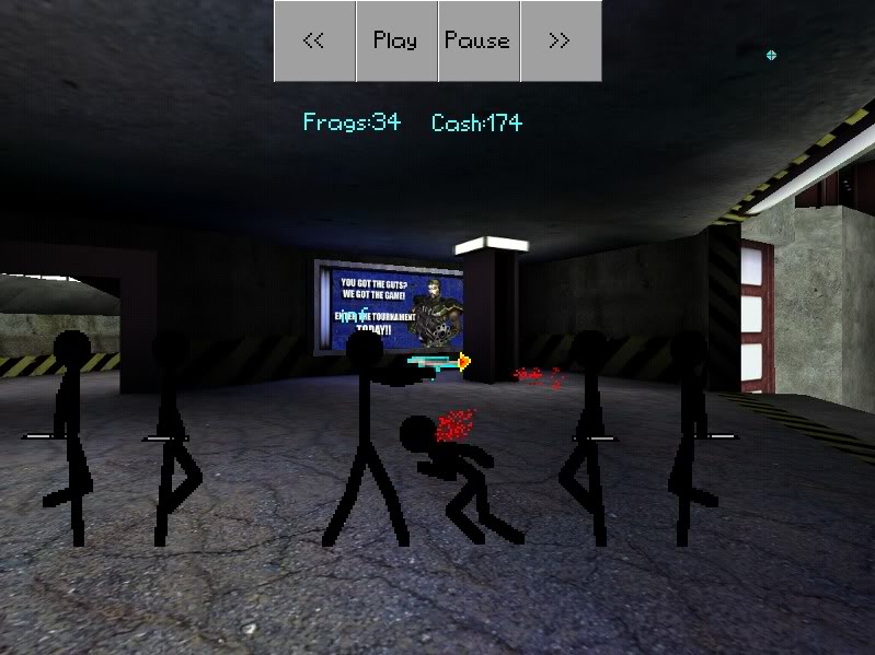 Zoomed screenshot of Platform Horde Arcade Game