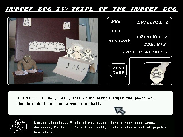 Zoomed screenshot of Murder Dog IV: Trial Of The Murder Dog