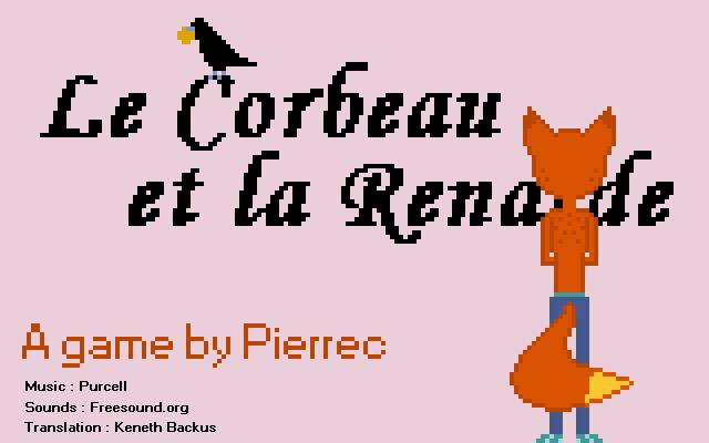 Zoomed screenshot of Crow and Foxy (Le Corbeau et la Renarde)