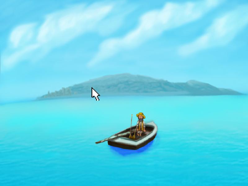 Zoomed screenshot of The Old Man and the Sea