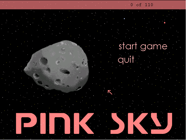 Zoomed screenshot of Pink Sky [MAGS Jan 2014]