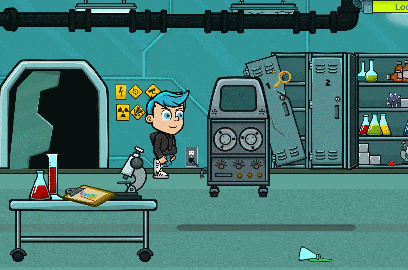 Screenshot 3 of Roger Against The Odds. Part 1: Trapped in the lab width=