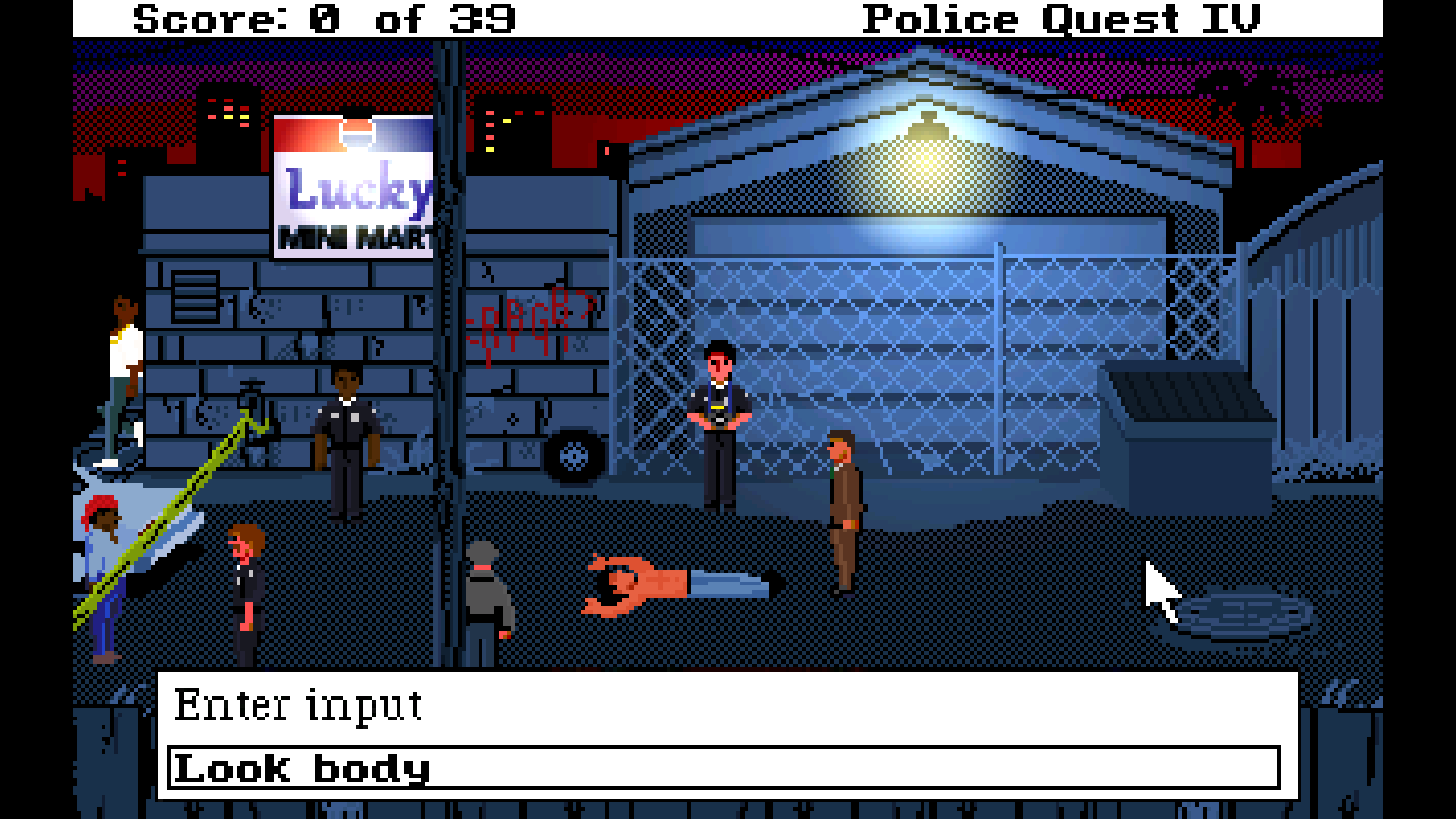 Screenshot 2 of Police Quest 4 SCI(ish) Demo width=