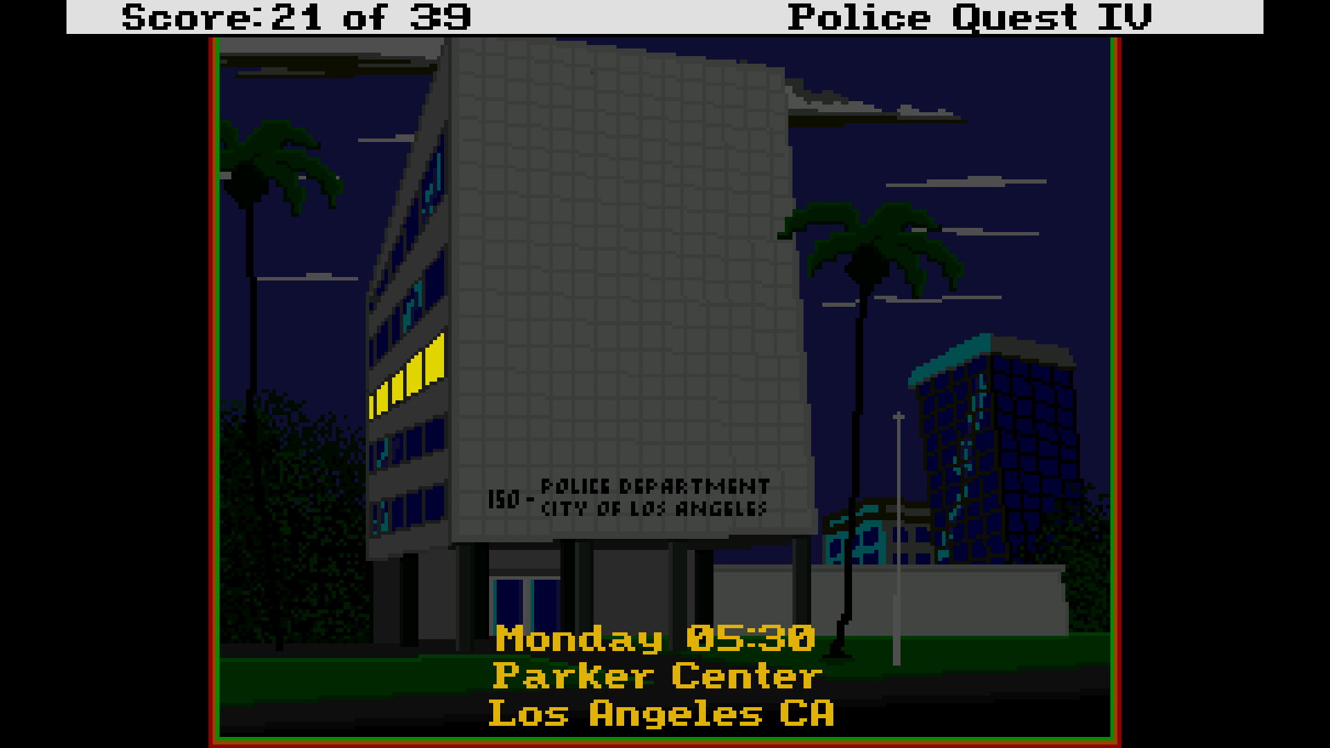 Screenshot 3 of Police Quest 4 SCI(ish) Demo width=