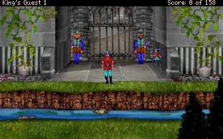 Zoomed screenshot of King's Quest I VGA