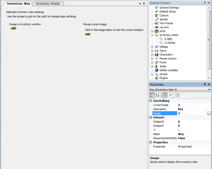 Screenshot Inventory Item Editor