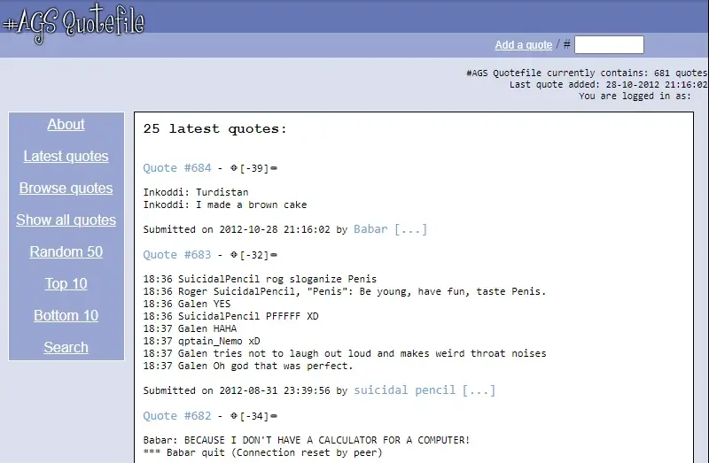 AGS Quotefile