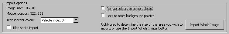 Exact palette import sprite settings