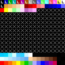 AGS palette after importing Dizzy background